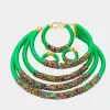 Handmade African beaded necklace