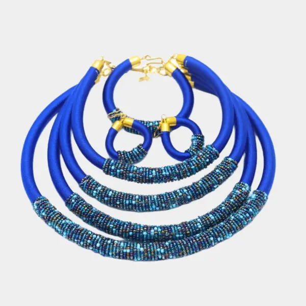 Handmade African beaded necklace